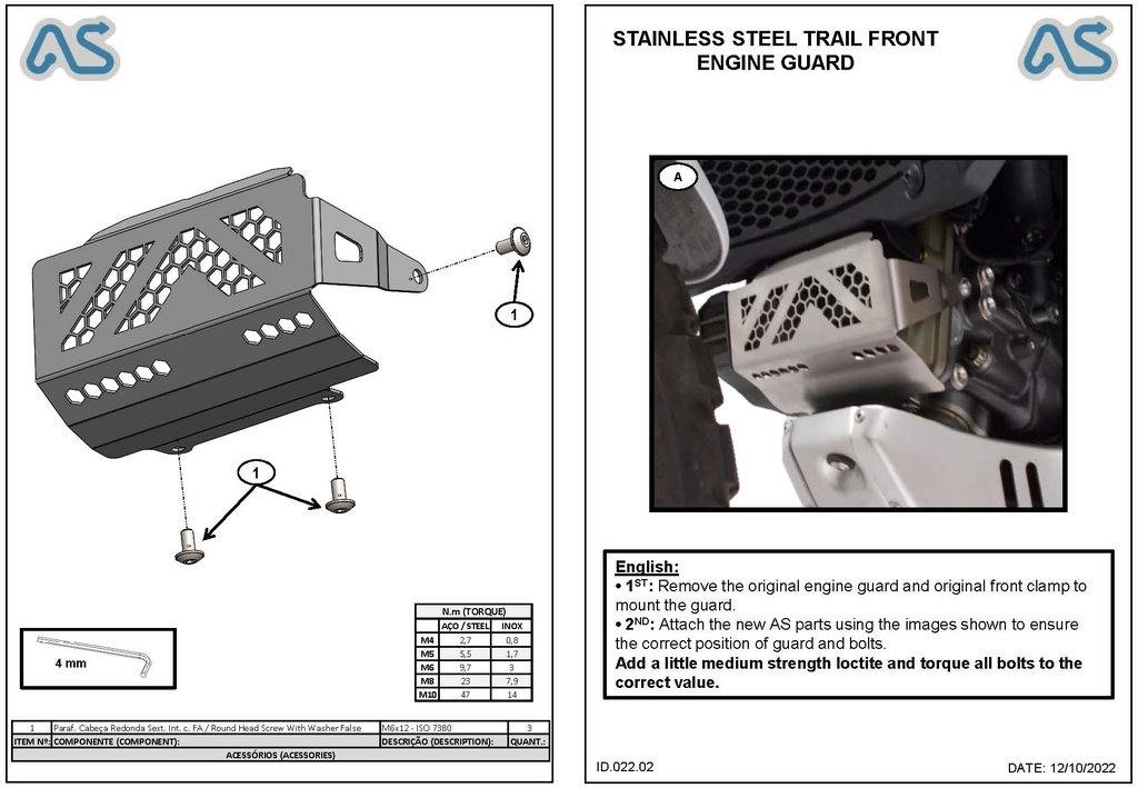 Adventure Spec Ducati Desert X Front Engine Guard | Adventure Spec US